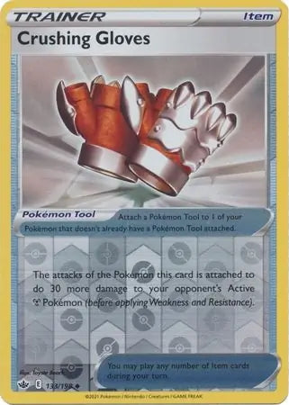 Chilling Reign Crushing Gloves #133/198 reverse holo